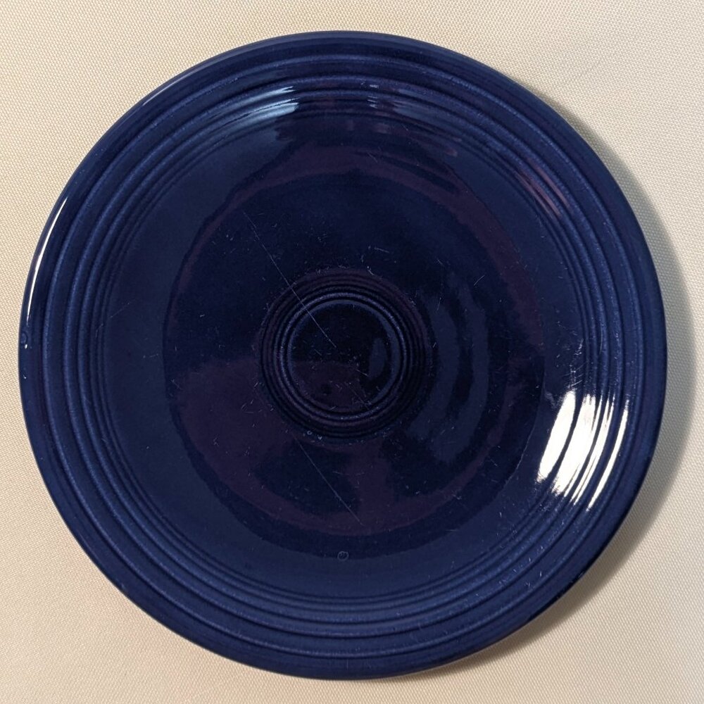 Vintage Fiesta Cobalt Blue 6" Bread and Butter Plate, Homer Laughlin 1936-1969